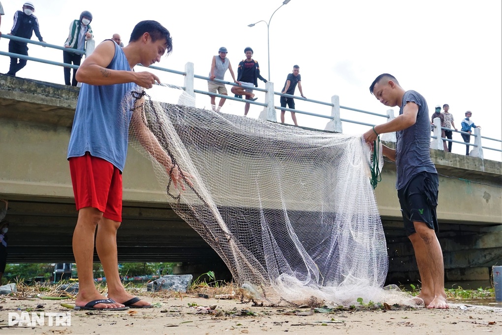 Sau bão, người dân Đà Nẵng ra biển bắt cá... nước ngọt, kiếm bộn - 1 Sau bão, người dân Đà Nẵng ra biển bắt cá... nước ngọt, kiếm bộn - 1