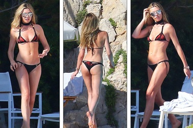 Ngẩn ngơ ngắm dáng đẹp của siêu mẫu hai con