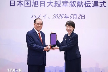 Nhật Bản trao tặng Huân chương Mặt trời mọc cho nguyên lãnh đạo Đảng, Nhà nước Việt Nam