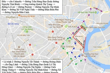 Cấm xe nhiều tuyến đường trung tâm phục vụ giải marathon quốc tế TPHCM