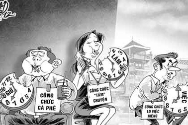 Loại bỏ công chức “sáng cắp ô đi, chiều cắp ô về” 