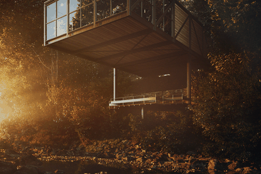 Kinh ngạc biệt thự nằm cheo leo bên sườn đồi, ai nhìn cũng mê mẩn