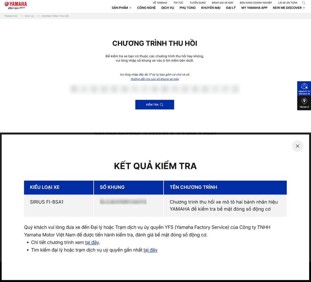 Yamaha triệu hồi gần 160.000 xe tại Việt Nam vì nguy cơ bị đục xóa số máy - 3 Yamaha triệu hồi gần 160.000 xe tại Việt Nam vì nguy cơ bị đục xóa số máy - 3