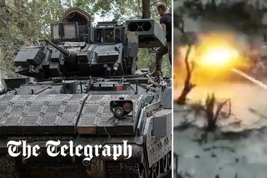 Thiết giáp Bradley Ukraine phá hủy siêu tăng T-90 Nga