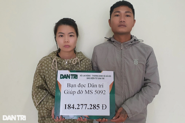 "Số tiền bạn đọc Dân trí giúp đỡ là chiếc phao cho gia đình em"