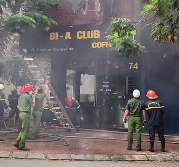 Một vụ cháy quán quán Bar trên địa bàn thành phố Bắc Ninh (Ảnh minh họa).