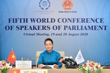 Chủ tịch Quốc hội dự hội nghị thượng đỉnh lãnh đạo nghị viện thế giới