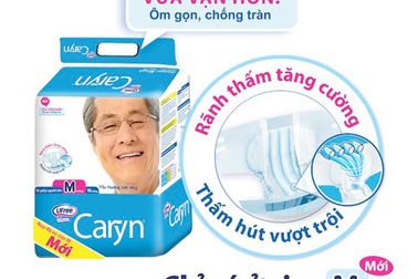 Caryn ra mắt tã giấy người lớn cỡ M mới, thêm lựa chọn về kích cỡ
