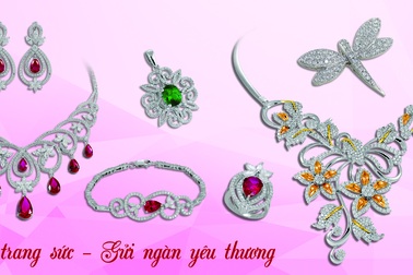 20/10: Rạng ngời cùng bộ trang sức “Bông hồng Ruby”