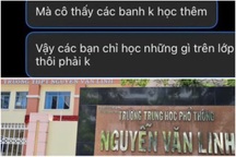 Nhắn "dạy trên lớp không kịp" gạ học sinh học thêm, cô giáo bị cắt thu nhập