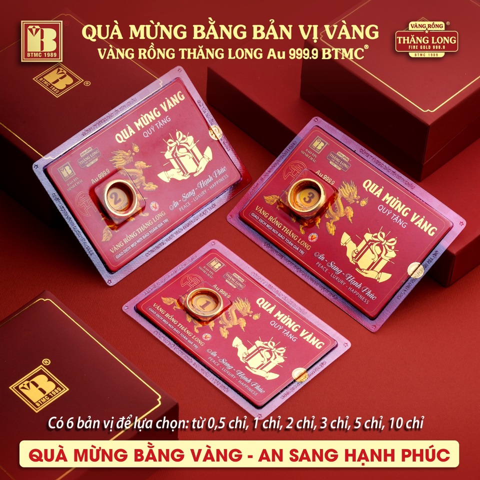 Bảo Tín Minh Châu ra mắt sản phẩm mới - Quà mừng bằng bản vị VRTL 999.9 - 5 Bảo Tín Minh Châu ra mắt sản phẩm mới - Quà mừng bằng bản vị VRTL 999.9 - 5