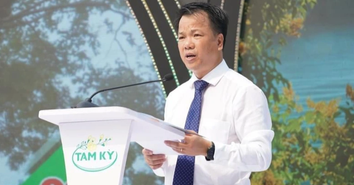 Ông Nguyễn Minh Nam được giao quyền Chủ tịch UBND thành phố Tam Kỳ (Ảnh: Công Bính).
