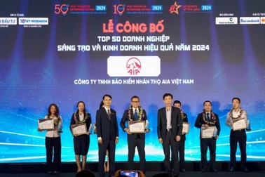 AIA Việt Nam được vinh danh "Doanh nghiệp sáng tạo và kinh doanh hiệu quả"