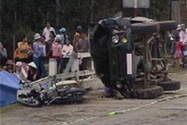 Tai nạn giao thông 2 người chết, 7 người bị thương