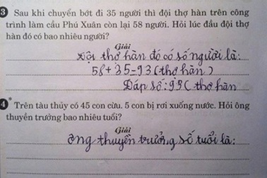 Những đề toán gây tranh cãi trên mạng năm 2014