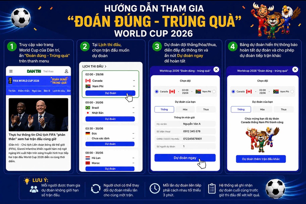 Trúng thưởng World Cup 2026 cùng minigame Đoán đúng - Trúng quà - 2