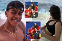 Lamine Yamal tung tăng bay nhảy cùng bạn gái nóng bỏng