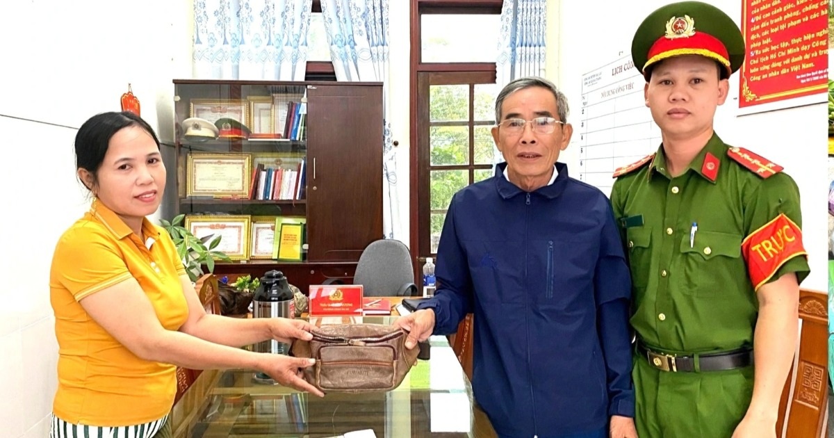 Nhặt được gần 70 triệu đồng, nữ tiểu thương đến công an trình báo