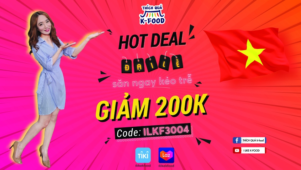 Khuyến mại hấp dẫn từ Thích quá K-Food chào mừng lễ 30/4-1/5 - 1 Khuyến mại hấp dẫn từ Thích quá K-Food chào mừng lễ 30/4-1/5 - 1