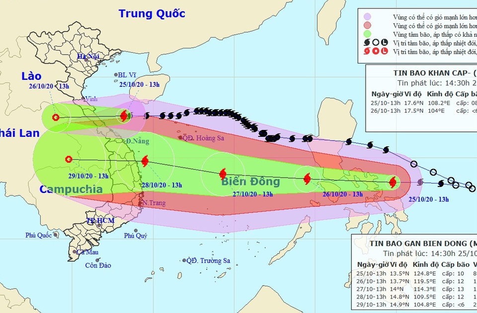 Bão Molave vào Biển Đông sẽ liên tục tăng cường độ - 1 Bão Molave vào Biển Đông sẽ liên tục tăng cường độ - 1