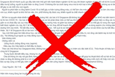 Bộ Y tế bác thông tin "Covid-19 là vi khuẩn bị nhiễm phóng xạ"