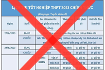 Cảnh báo mạo danh Bộ Giáo dục & Đào tạo công bố lịch thi