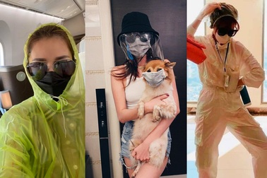 Muôn kiểu chống dịch cực “độc” của sao Việt, đeo khẩu trang cho cả cún cưng