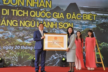 Danh thắng Ngũ Hành Sơn nhận Bằng xếp hạng Di tích Quốc gia đặc biệt