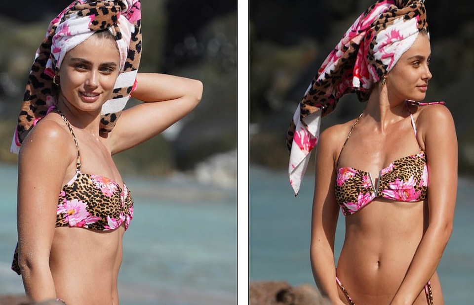 Siêu mẫu nội y Taylor Hill đẹp như mộng trên biển - 4