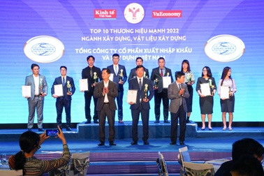 Vinaconex vào top 10 thương hiệu mạnh ngành xây dựng, vật liệu xây dựng