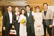 Ngân Khánh sánh đôi chồng đến chúc mừng đạo diễn Lê Minh kết hôn