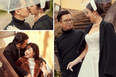 Á hậu Thúy An ngọt ngào "khóa môi" chồng tại Đà Lạt