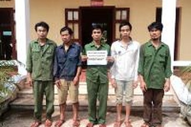 Bắt nhóm lâm tặc dùng thuốc nổ khai thác gỗ sưa