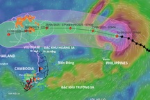 Tối nay siêu bão Ragasa sẽ đi vào Biển Đông, sức gió mạnh cấp 16-17