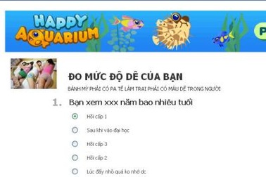 Những trắc nghiệm “trời ơi” trên Facebook