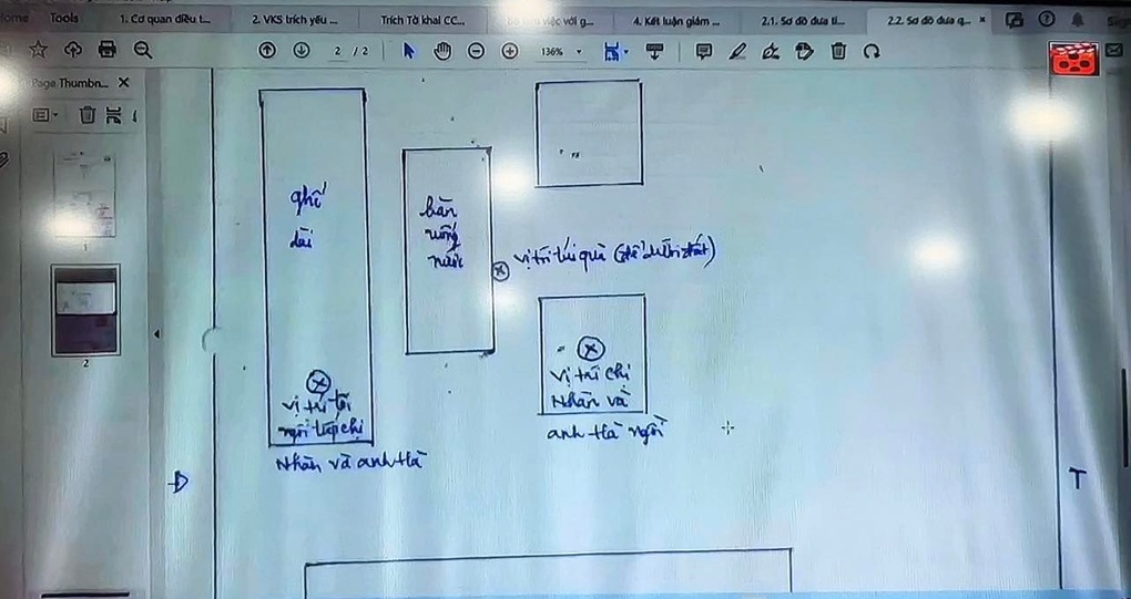 Sơ đồ bản vẽ nơi bà Nhàn để tiền tại phòng làm việc cựu Chủ tịch Đồng Nai - 1 Sơ đồ bản vẽ nơi bà Nhàn để tiền tại phòng làm việc cựu Chủ tịch Đồng Nai - 1