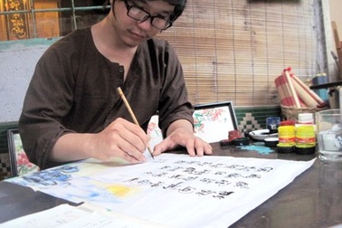 Ông đồ trẻ “đa đi năng” của làng thư pháp Việt