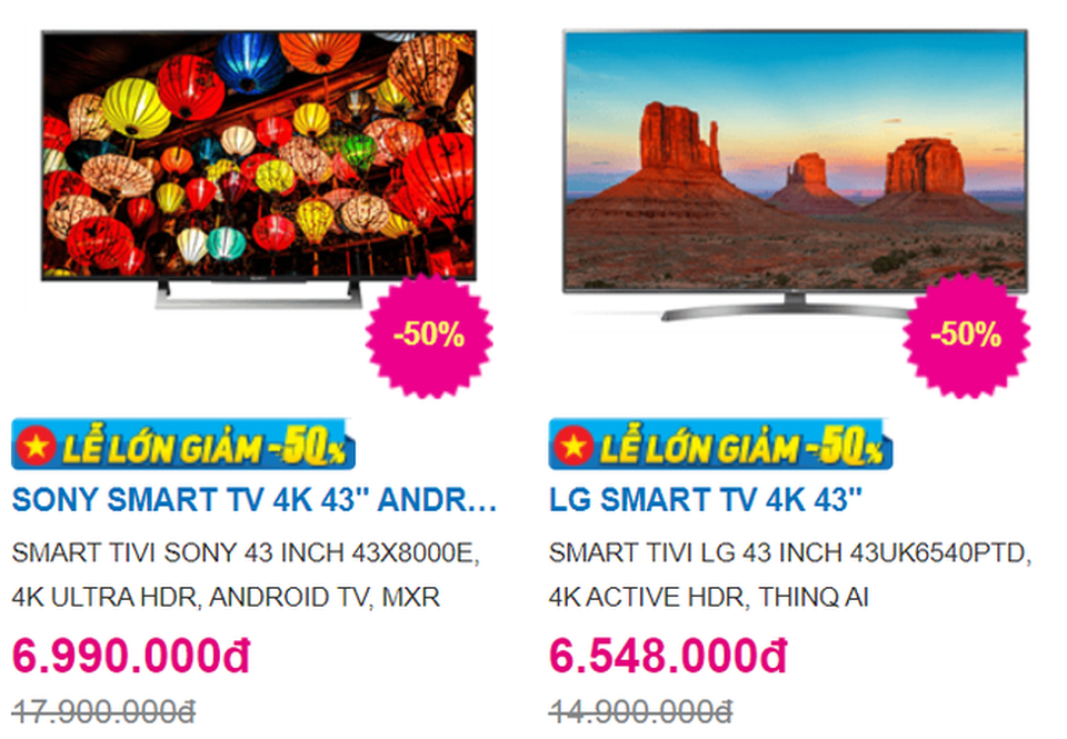 Trong bão giảm giá 50%, tivi 4K 43 inch có giá bán rẻ không tưởng - 3 Trong bão giảm giá 50%, tivi 4K 43 inch có giá bán rẻ không tưởng - 3