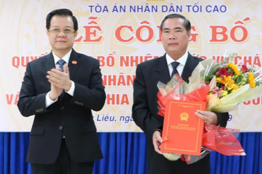 Thẩm phán cao cấp tại TPHCM được bổ nhiệm làm Chánh án TAND Bạc Liêu