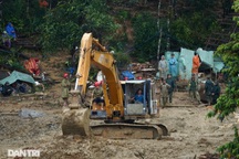 Dốc toàn lực tìm kiếm người mất tích tại Trà Leng