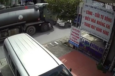 Tài xế nghi buồn ngủ, xe CX-5 chạy lấn làn đối đầu trực diện xe bồn