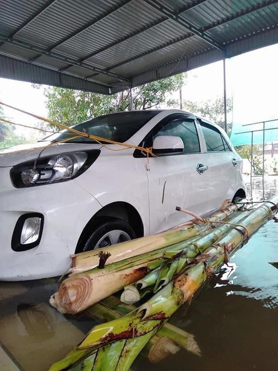 Muôn kiểu tránh ngập, chống bão cho ô tô được cư dân mạng chia sẻ rần rần - 3 Muôn kiểu tránh ngập, chống bão cho ô tô được cư dân mạng chia sẻ rần rần - 3