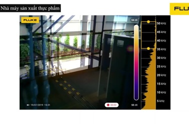Ứng dụng kiểm tra rò rỉ khí tại nhà máy công nghiệp.