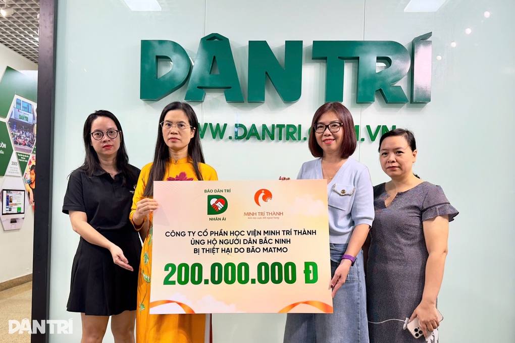Báo Dân trí tiếp nhận 200 triệu đồng ủng hộ người dân vùng lũ tỉnh Bắc Ninh - 1 Báo Dân trí tiếp nhận 200 triệu đồng ủng hộ người dân vùng lũ tỉnh Bắc Ninh - 1