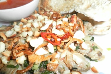 Bánh tráng xúc nghêu	