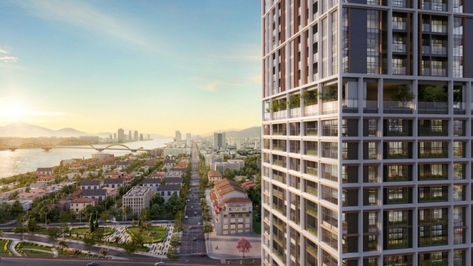 Phân khúc BĐS cao cấp trong đô thị tại thành phố đang được mở rộng hướng phát triển. Ảnh phối cảnh minh họa.