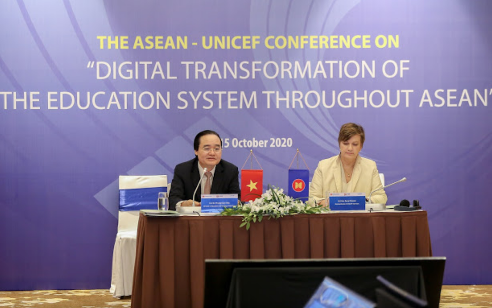 Các Bộ trưởng Giáo dục ASEAN tuyên bố nỗ lực xóa mù công nghệ cho học sinh - 1 Các Bộ trưởng Giáo dục ASEAN tuyên bố nỗ lực xóa mù công nghệ cho học sinh - 1
