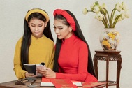 Á hậu Trương Thị May lần đầu khoe cô em gái xinh xắn, học giỏi