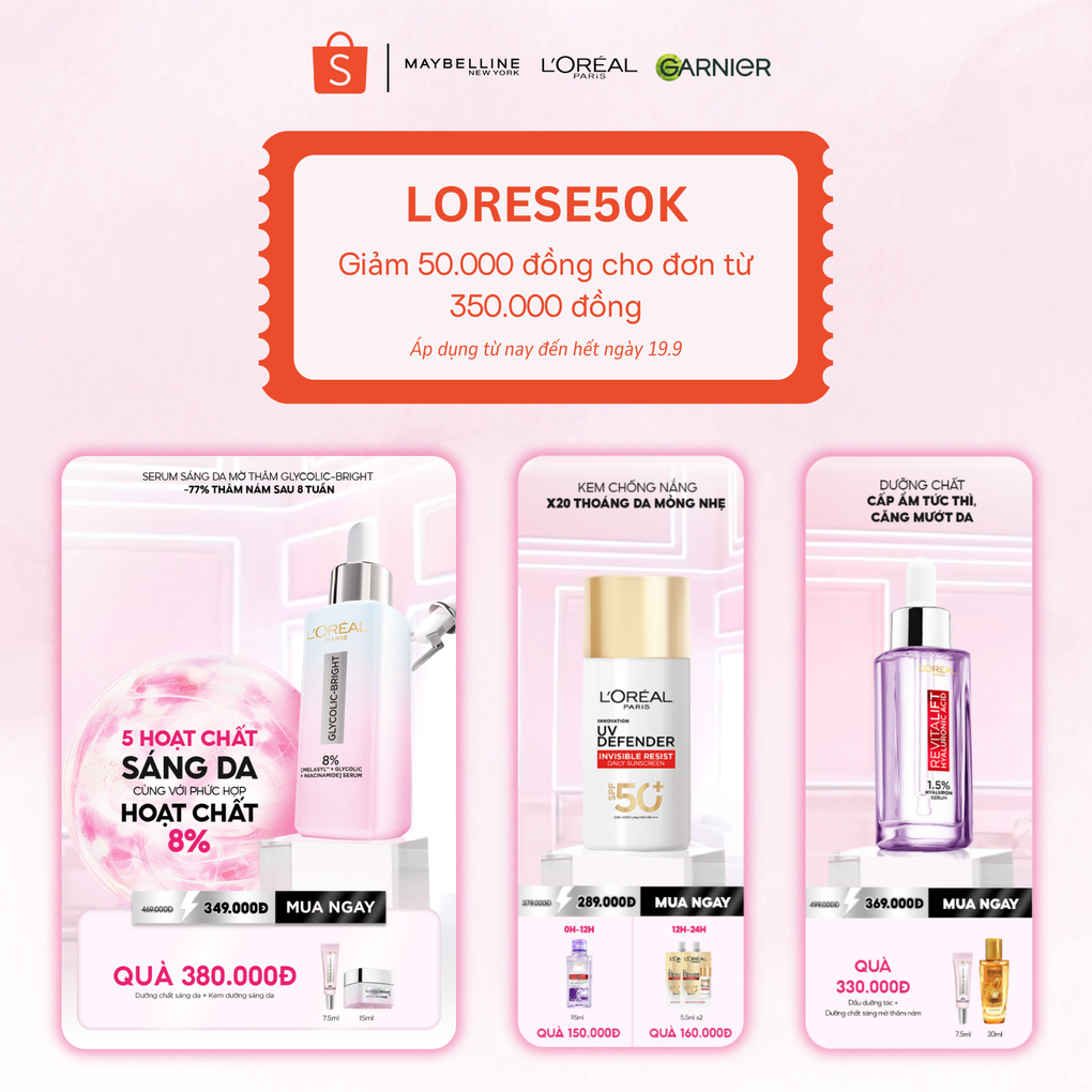LOreal Paris ra mắt dòng serum mới cùng ưu đãi tại Tuần lễ Siêu Thương Hiệu trên Shopee - 3