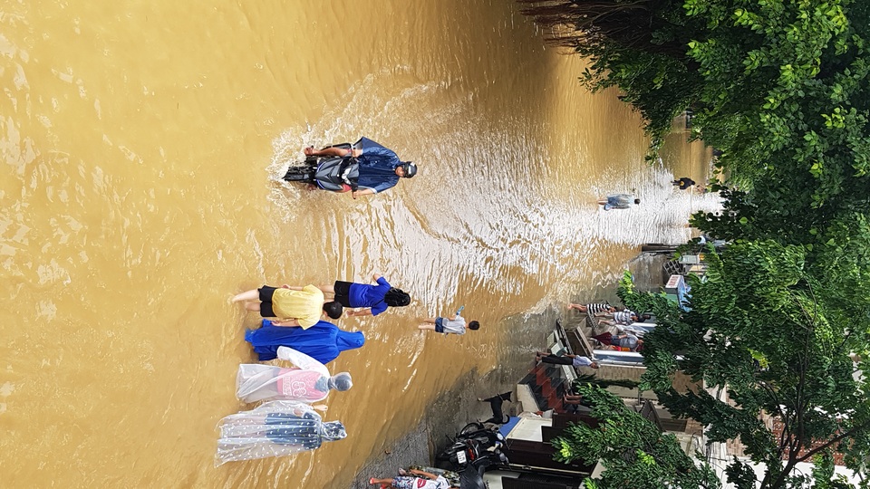 Người dân trú trên gác mái, cho lợn lên giường tránh lũ - 15 Người dân trú trên gác mái, cho lợn lên giường tránh lũ - 15